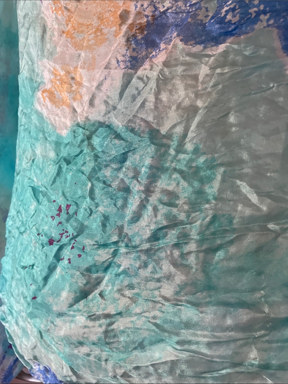 FLORAL SILK WRAP - Picture 4 of 8